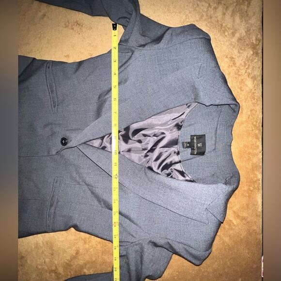 Worthington  Blazer dark Gray Fitted Button Closure Womens Size 10 - Picture 6 of 10